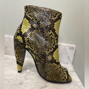 Michael Kors Collection Snakeskin Booties